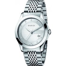 Gucci YA126404 G-Timeless Medium Diamond Men's Watch
