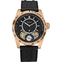 GUESS Automatic Black Silicone Mens Watch U18511G1