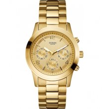 GUESS Chronograph Goldtone Stainless Steel Ladies Watch U13578L1