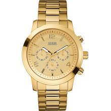 Guess Goldtone Chronograph Mens Watch U15061G2