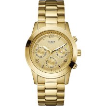 Guess Sport Steel Gold-tone Stainless Steel Ladies Watch - W13552L1
