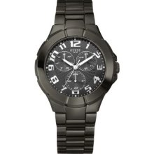 Guess U11511g1 Black Ion Plated Chronograph Multi Function Waterpro Watch Gift