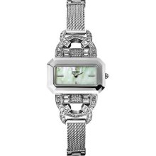 Guess U12641l1 Ladies Watch - Mop Dial Stainless Steel Case Quartz