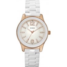 Guess W10601l1 Ladies Sport Bubbles White Watch Rrp Â£135