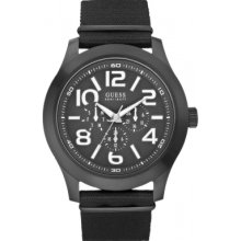 Guess W11623g1 Mens Rugged Black Watch Rrp Â£129