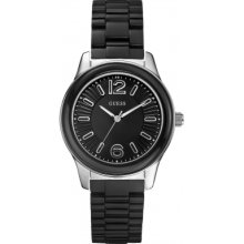 Guess W85105l2 Ladies Bubbles Black Watch Rrp Â£115