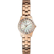 Guess Women's Stainless Steel Case Steel Bracelet Watch U0025l3