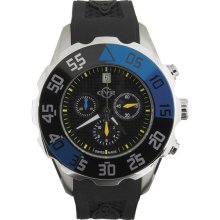 Gv2 By Gevril Parachute Chronograph Watch - Rubber Strap