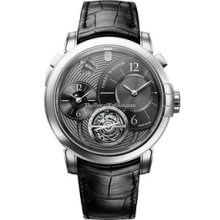 Harry Winston Midnight GMT Tourbillon White Gold Watch 450/MATTZ45WL.K