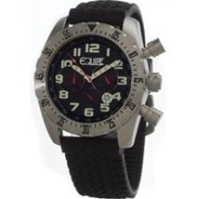 Headlight Men's Watch with Black Band and Dial ...