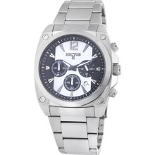 Hector H France Men's 'Fashion' Black and White Chronograph Watch