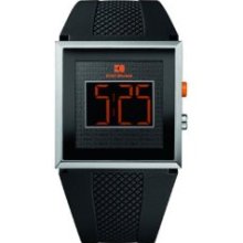 Hugo Boss Orange Black Rubber LCD Men's Watch 1512697