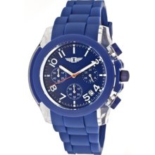 I by Invicta Watches Men's Chronograph Blue Dial Blue Polyurethane Blu