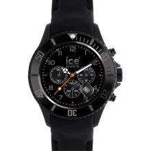 ICE Watch Chronograph Matte Silicone Strap Watch Black