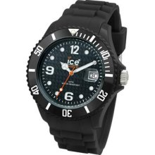 Ice-Watch Unisex Sili Black Watch - Bracelet - Black Dial - SI.BK.U.S.09