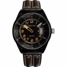 Impulse IM8523LOR Impulse Mens Racing Stripe Quartz Black - Orange