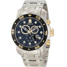 Invicta 10382 Men's Pro Diver Black Carbon Fiber Dial Stainless Steel