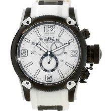 Invicta 11366 Men's Russian Diver Polyurethane Band White Dial Watch