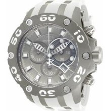 Invicta 12086 Men's Watch Reserve Subaqua Chronograph Gray Dial Rubber Strap