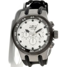 Invicta 13778 Men $995 Specialty White Dial Chrono Black Polyurethane Watch