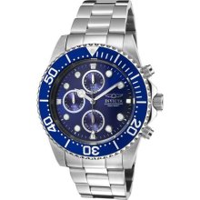 Invicta 1769 Men's Pro Diver Blue Dial Chronograph Watch