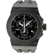 Invicta 5559 Men's Watch Reserve Swiss Chronograph Black Dial Rubber Strap
