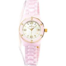 Invicta Ceramic Stainless Steel Lady's Swiss Movement in White MOP Dia