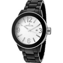 Invicta Ceramic White Dial Black Ceramic