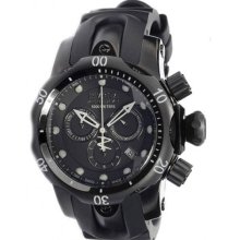 Invicta Ladies Stainless Steel Reserve Venom Quartz Chronograph Diver Black Dial Rubber Strap 0949