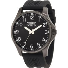 Invicta Men's 11399 Specialty Black Dial Black Polyurethane Watch.Unboxed.