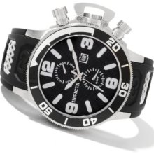 Invicta Men's Corduba Quartz GMT Carbon Fiber Dial Stainless Steel Polyurethane Strap Watch