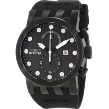 Invicta Men's Dna Racer Chronograph Black Carbon Fiber Dial Rubber Date Watch