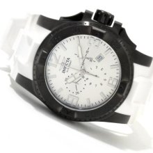 Invicta Men's Excursion Quartz Chronograph Stainless Steel Polyurethane Strap Watch WHITE