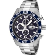 Invicta Men's II Blue Dial Chronograph Stainless Steel Watch - IN ...