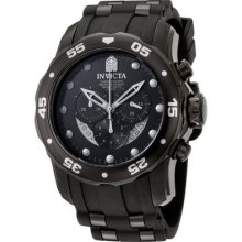 Invicta Men's Pro Diver Chronograph Black Dial Polyurethane Watch