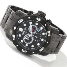 Invicta Men's Scuba Pro Diver Carbon Fiber Dial Chronograph Bracelet Watch GUNMETAL