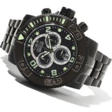 Invicta Men's Sea Hunter Swiss Made Quartz Chronograph Mother-of-Pearl Dial Bracelet Watch