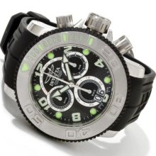 Invicta Men's Sea Hunter Swiss Made Quartz Chronograph Retrograde Polyurethane Strap Watch