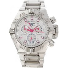 Invicta Men's Specialty Subaqua Chronograph Retrograde Stainless Steel Case and Bracelet Silver Dial Diver 11872