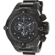 Invicta Men's Stainless Steel Case Subaqua Noma IV 500m Chronograph Diver Black Dial Polyurethane Strap 6582