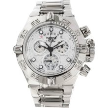 Invicta Men's Subaqua IV Stainless Steel Case and Bracelet Chronograph Silver Tone Dial Day and Date Displays 11874