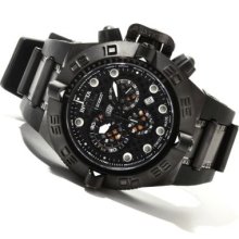 Invicta Men's Subaqua Noma IV Swiss Quartz Chronograph Polyurethane Strap Watch BLACK