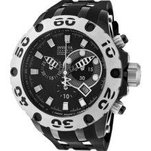 Invicta Men's Two Tone Reserve Subaqua Chronograph Black Dial Rubber Strap 0912