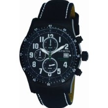 Invicta Military Chronograph Black Ion-plated Black Dial Mens Watch 1321