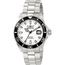 Invicta Pro Diver White Dial Automatic Mens Watch 1002