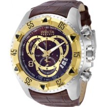 Invicta Reserve Chronograph Leather Mens Watch 11018 ...