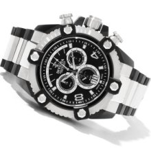 Invicta Reserve Men's Grand Arsenal Swiss Made Quartz Chronograph Stainless Steel Bracelet Watch BLACK