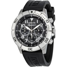 Invicta Signature II Chronograph Black Rubber Mens Watch 7346