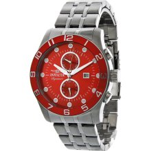 Invicta Signature II Divers Red Dial Mens Watch 7449