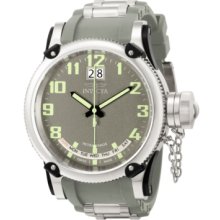 Invicta Watch, Mens Swiss Russian Diver Stainless Steel and Gray Polyu
